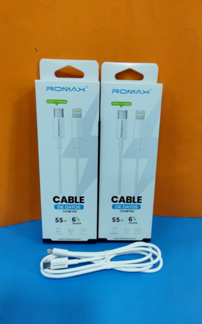 CABLE IPHONE PD ROMAX 55W TCD0477