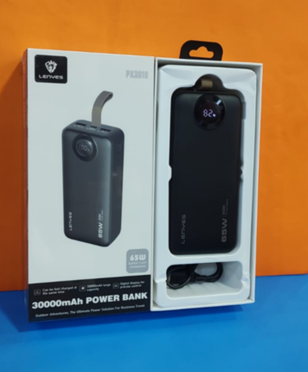 POWER BANK LENYES 30,000 mAh PX301D